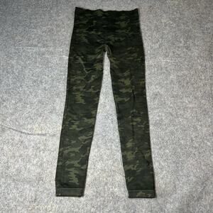 Spanx Look At Me Now Leggings Womens Medium Seamless Camouflage Green